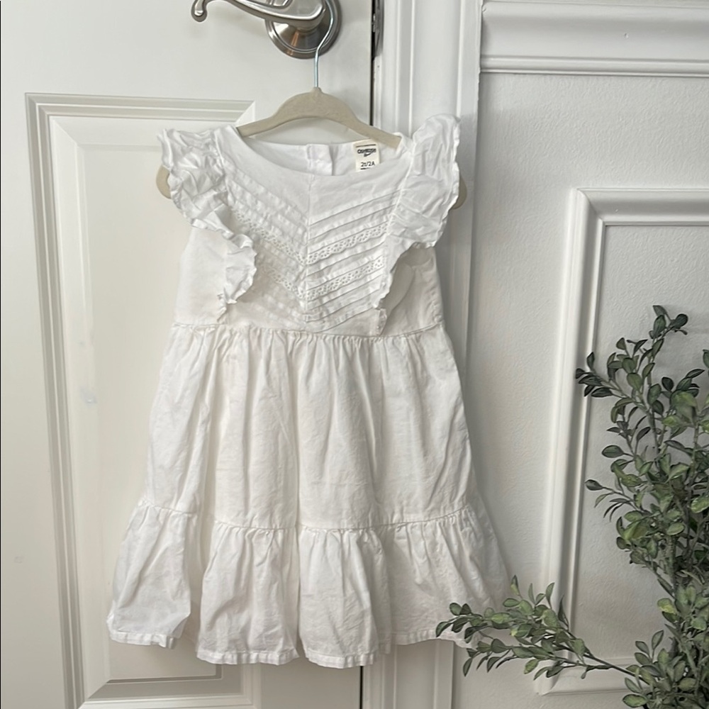 OshKosh B'gosh White Ruffle Dress